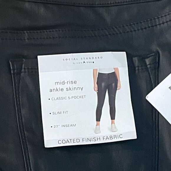 Sanctuary Social Standard Pleather Pants - Picture 1 of 7